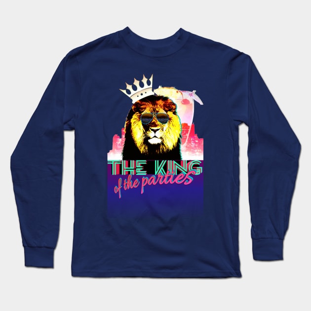 Lion's party Long Sleeve T-Shirt by Cybertrunk